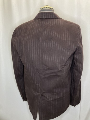 Calvin Klein Mens Sport Coat Blazer Suit Jacket 40R 44" M Brown Surgeon Cuffs - Picture 5 of 15