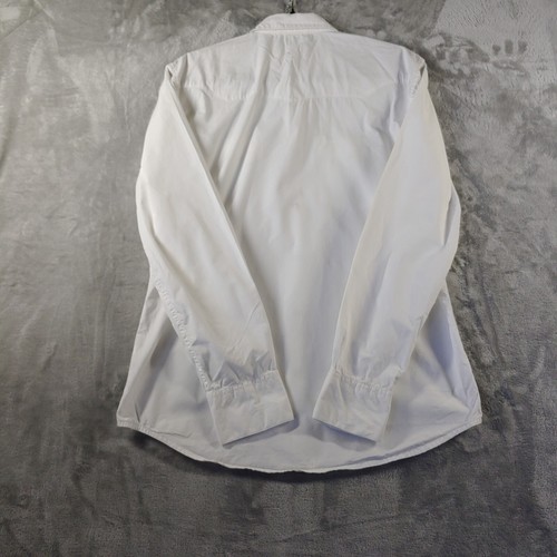 Denim & Supply Ralph Lauren Pearl Snap Men Sz M White Shirt Slim Fit Western - Picture 3 of 14