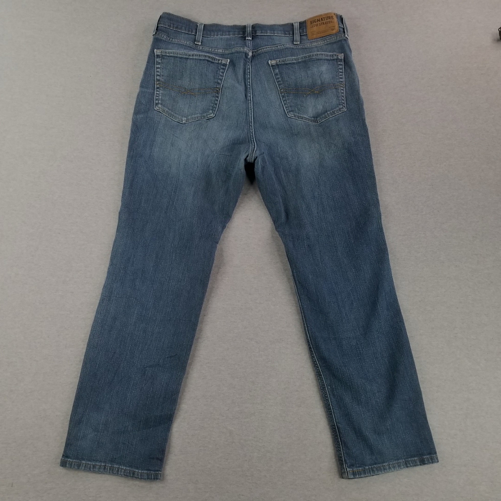 Mens Levi Signatures Athletic Dark Wash Blue Jeans *See Photo for measurements* thumbnail 8