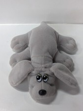 Tonka Pound Puppy Puppies 8" All Gray Small Vintage Plush Stuffed Animal Dog