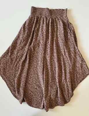 Final Touch Pink Floral Long Asymetrical Skirt Womens Size Medium