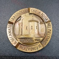 Medaglia Commemorativa Millennio Decanato Chiesa Rossa di Gratosoglio 1988
