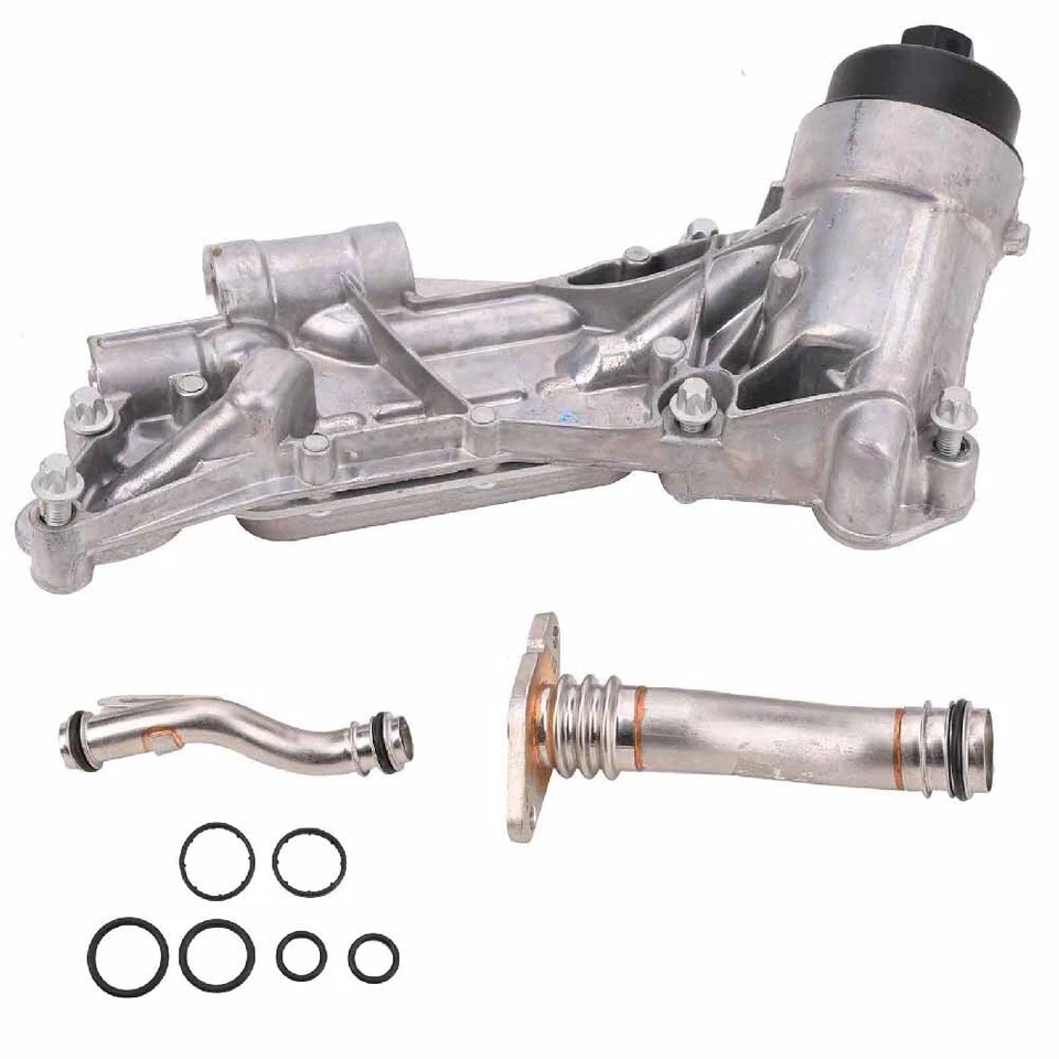 Carcasa del filtro de aceite enfriador de aceite y juego de juntas para Chevrolet Cruze Opel Astra gasolina - Imagen 2 de 4