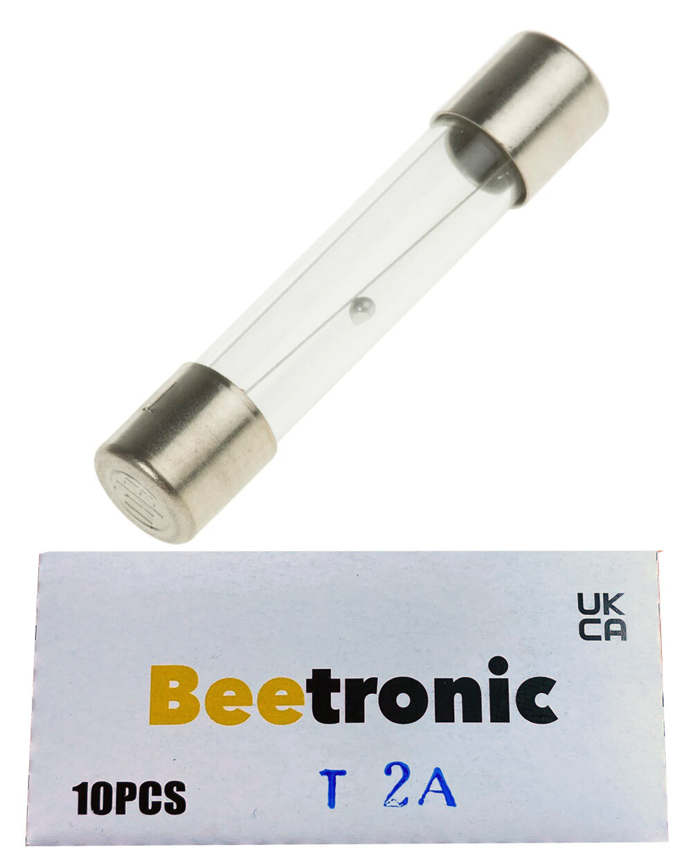 Beetronic 10 x T2A 2A 2 Amp Anti Surge Time Delay Glass Fuse 32x6mm 250v
