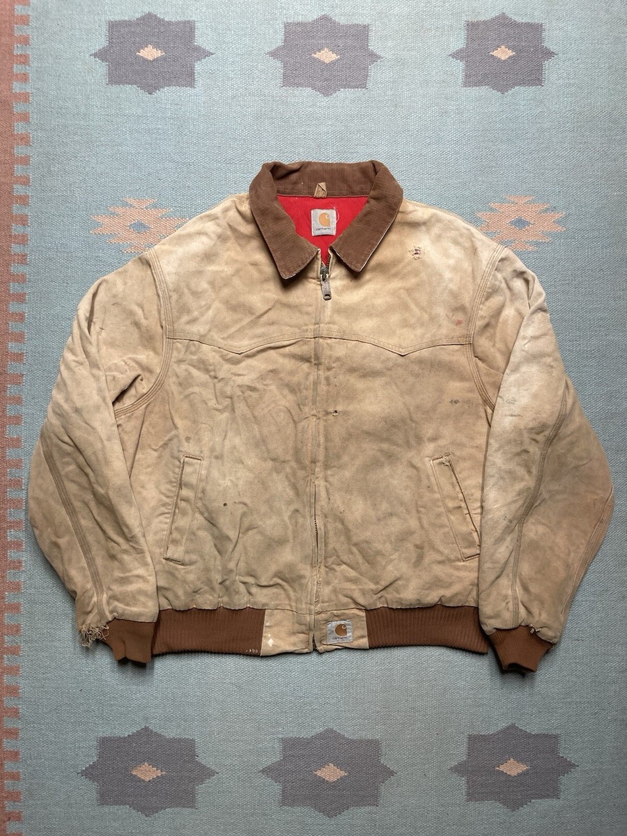 Vintage carhartt Santa Fe work jacket j13 brn distressed Vintage carhartt Santa Fe work jacket j13 brn distressed