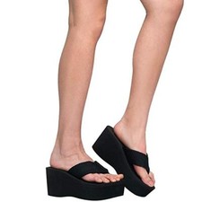 SANDALIAS CUÑA EVA 3" PLATAFORMA CORREAS TANGA CHANCLAS