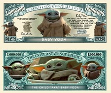 OUR BABY YODA THE CHILD NOVELTY NOTE AND BILL (25 Each)