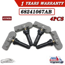 (4) NEW FOR CHRYSLER JEEP DODGE TPMS TIRE PRESSURE SENSOR 56029398AB 68241067AB
