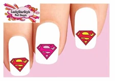 Waterslide Nail Decals Set of 20 - Superman Assorted