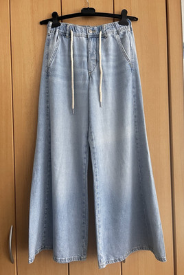 Pilcro  STYLISHE Die Adi Pull-On Mid Rise Flare Relaxed Jeans Hellblau Gr.xsp