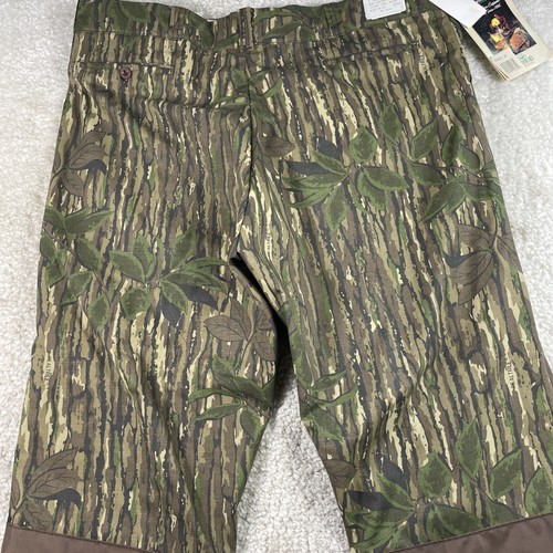 Vtg Redhead Pants Mens 44x32 Brush Camo Brown Green Leaves Bark Realtree Ripstop - Picture 14 of 15