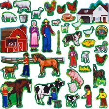 Little Folk Visuals Farm Set Precut Felt Pieces, 43 Pieces Set
