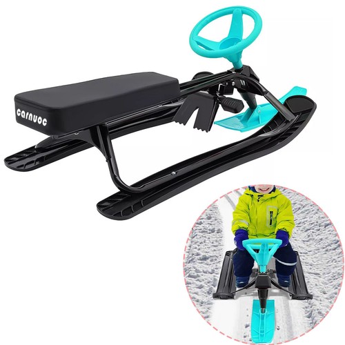 Winter Snow Racer Ski Sled Snow Sled With Steering Wheel For Kids ...