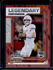2025 Panini NIL University of Texas Quinn Ewers Legendary Contenders Red #/50