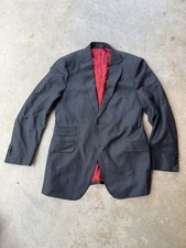 Suitsupply Sienna Blazer Mens 42/52 Dark Grey Vitale Barberis Canonico Pure Wool