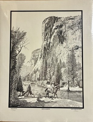 Duke Lough  God s Country  Limited Edition Pencil Print 559/750 Signed Americana