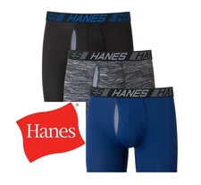 Hanes Men's 3-Pack Comfort Flex Fit Total Support Pouch Boxer Briefs 2X-Large