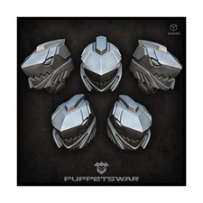 Puppetswar SF Mini Heads 32mm Shark Helmets Pack New