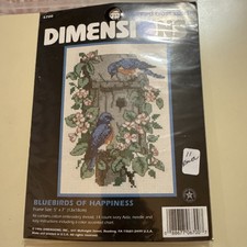 Dimensions Cross Stitch Kit BLUEBIRDS OF HAPPINESS 6700 Sealed 5x7
