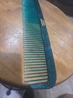 Vintage Camp Snoopy Giant Comb Translucent Green With Glitter Just Over 14" Long — photo 3
