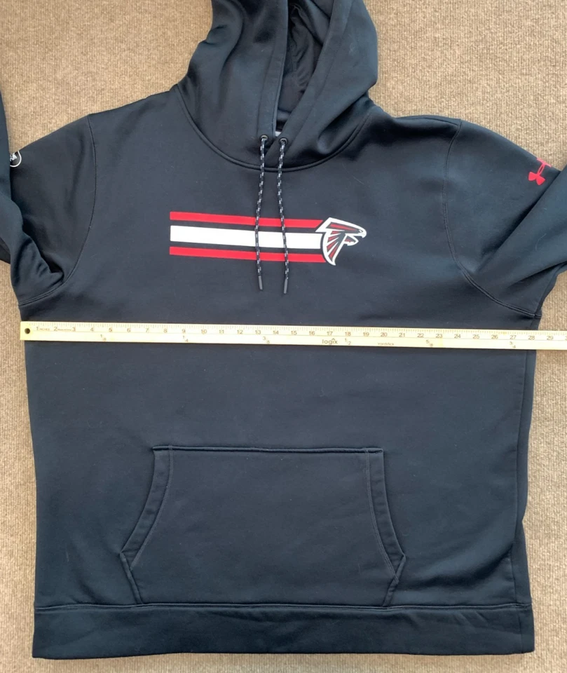 Under Armour Atlanta Falcons Hoodie Mens 3XL NFL Combine Loose Fit Performance - Image 4 of 4