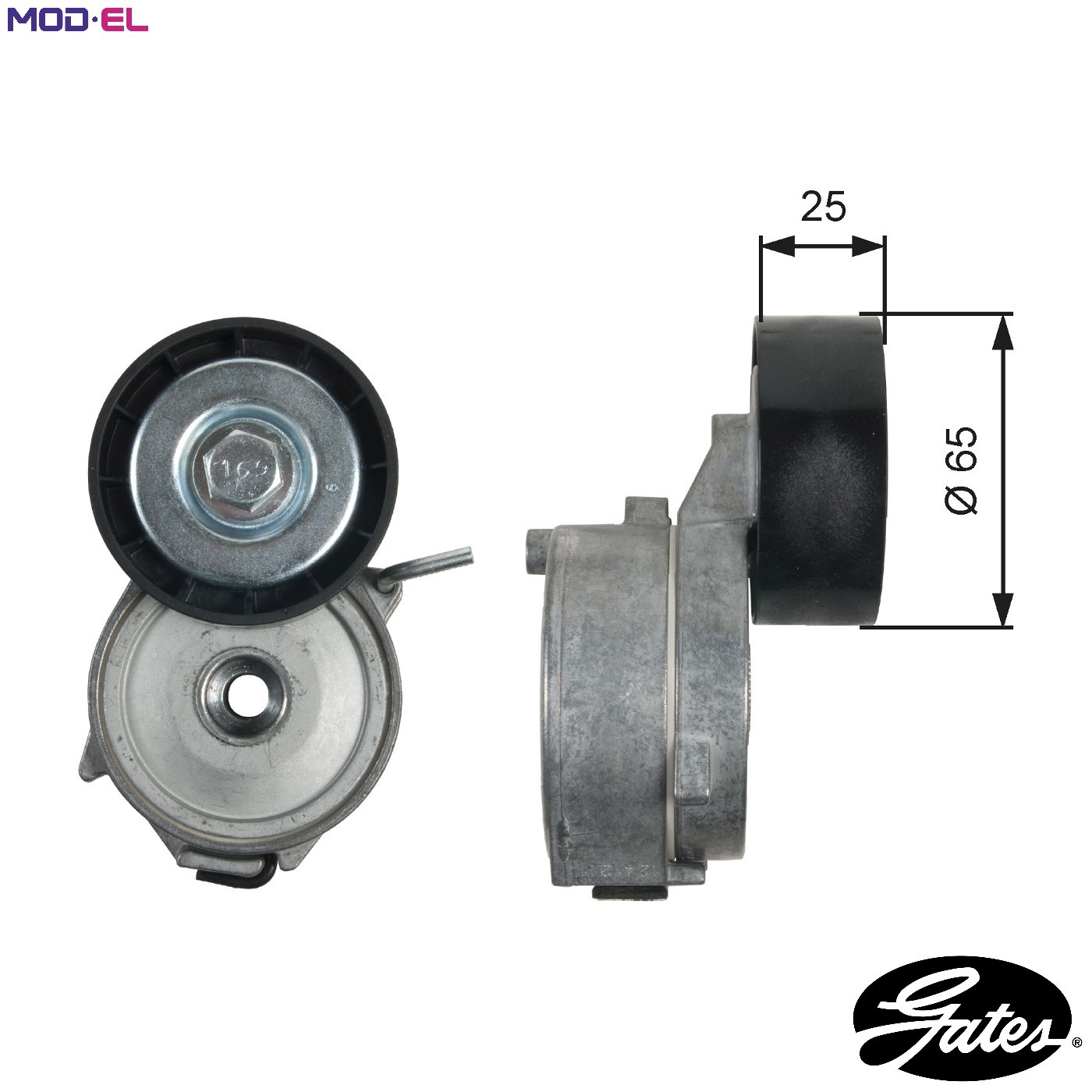 Aux Belt Tensioner fits JAGUAR XF X250 2.2D 11 to 15 Drive V-Ribbed Gates New - Image 22