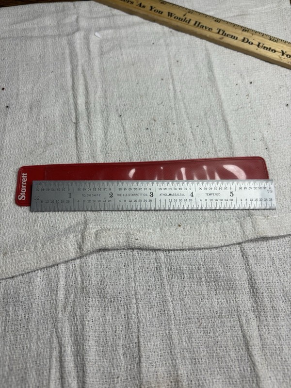 STARRETT No C604RE 6” SCALE RULER