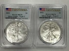 2021 American Silver Eagle Type 1 And 2 MS70