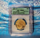 2007 P, John Adams $1, ICG MS64, Double Edge Lettering, Second Inverted Error