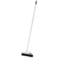 Sealey Broom Fitted With Plastic Handle 11in Soft Bristle Indoor Use BM11S