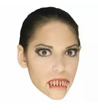 Vampire Teeth Fangs Theatrical Nightwing Teeth Rubies Halloween Accessory