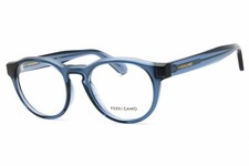 Salvatore Ferragamo SF2987E 450 Transparent Azure 50mm Eyeglasses New Authentic