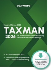 LEXWARE TAXMAN 2026 / Jahr 2025 ESD, Download, Versand per Ebay-Nachricht