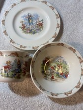 Royal Doulton Bunnykins Child's 3 Piece Set Plate, Bowl, Mug Fine Bone China