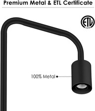 Floor Lamp, Industrial Floor Lamp, 63 Inch Standing Lamp, E26 Socket, On/Off ...