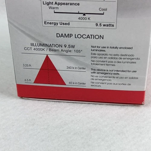 Case of 6 Satco S9622 LED Reflector Bulbs 9.5W 4000K 65W Eq - Picture 15 of 16