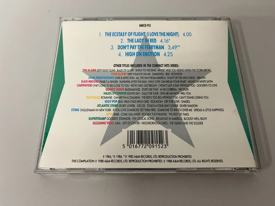 Chris de Burgh – Compact Hits - 4 Track CD EP © 1988 - High On Emotion,The Ecsta - Bild 3 von 3