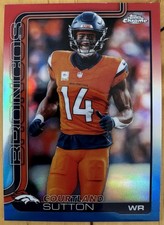 Courtland Sutton [Red White Blue Refractor] #86 2025 Topps Chrome