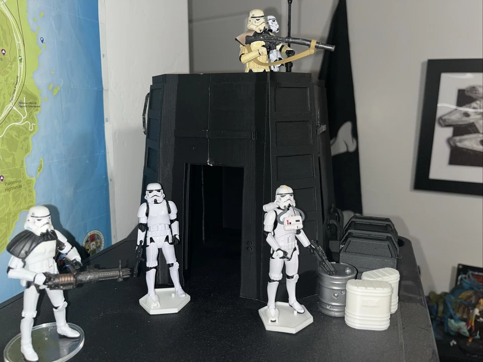 Diorama Imperial Outpost 3.75 inspirado en Star Wars (acciones no incluidas) Foto 4 de 4