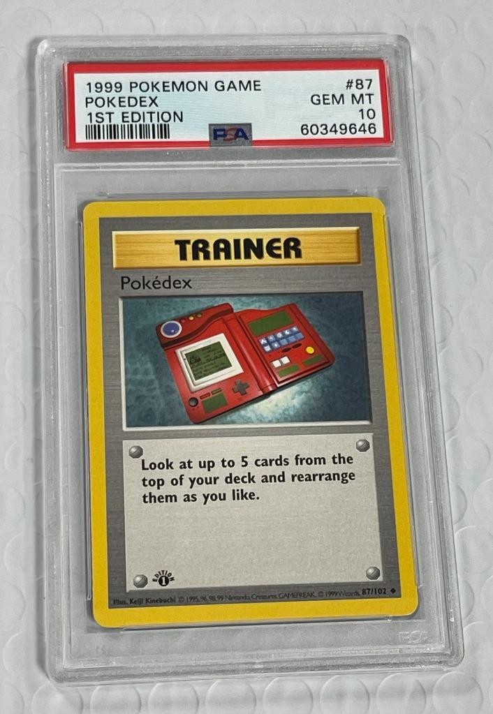 1999 POKEMON BASE SET 1ST EDITION POKEDEX #87 PSA 10 GEM MT.