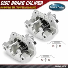 2x Front Side Brake Caliper with Bracket for BMW E85 E86 Z4 E46 330Ci 330i 330xi