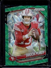 2025 Panini Prizm Brock Purdy Green Scope #/75 49ers