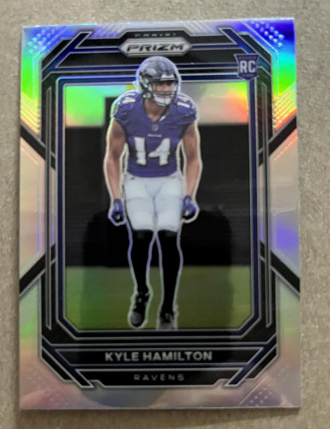 2022 Panini Prizm - Rookies Kyle Hamilton #342 Silver Prizm (RC)-RAVENS