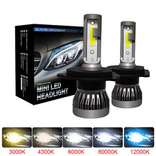2Pcs LED H4 H7 Car Headlight H1 LED Bulb H8 H11 9005 HB3 9006 HB4 9004 HB1 H3 HB