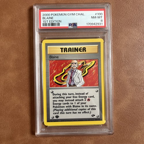 Blaine (1st Edition) graded PSA 8 for sale on eBay