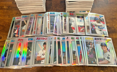 2026 Topps Heritage Base Chrome Refractor and Base Chrome Paralells