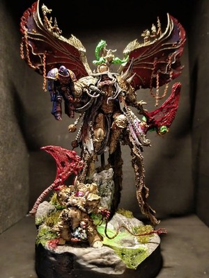 Warhammer 40K Death Guard Mortarion and Typhus custom Painted Miniature