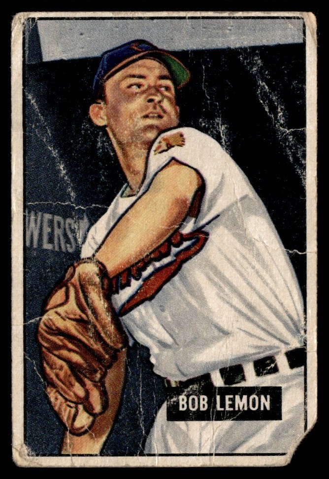 1951 Bowman Bob Lemon Cleveland Indians #53