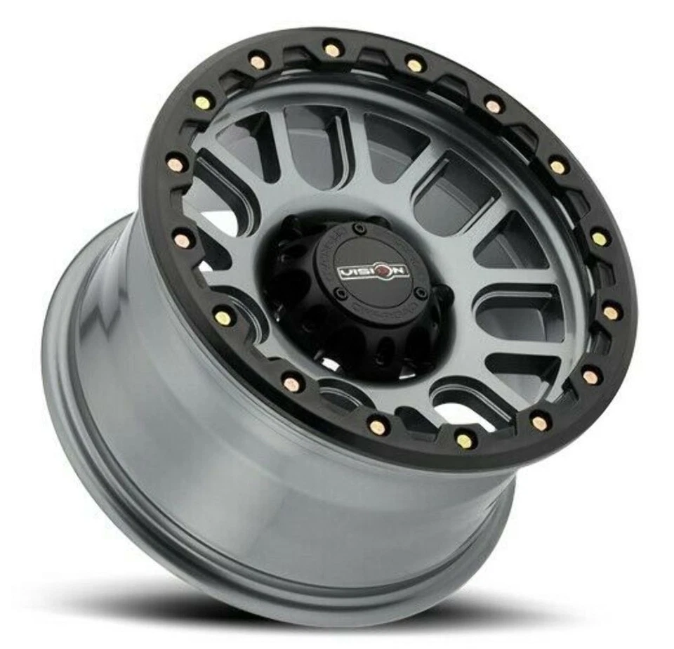 Llanta 20" Vision Off-Road 111 Nemesis Gunmetal 20x9 8x6,5 para Chevy GMC Ford 12 mm Foto 2 de 4
