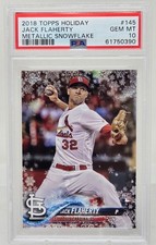 2018 Topps Holiday Metallic Snowflake JACK FLAHERTY RC CARD PSA 10 GEM MINT